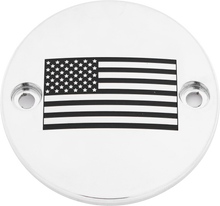 Load image into Gallery viewer, M8 Timer Cover American Flag Chrome
