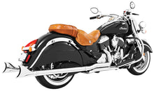 Load image into Gallery viewer, True Dual Headers 2.5" Chrome W/Sharktails  `14 Up Indian