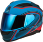 Ff 98 Aftershock Helmet Matte Blue/Red 3x