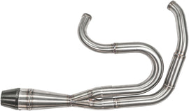 SAWICKI 2in1 FXR Shorty Big Inch brushed stainless steel exhaust pipe showing polished metal surface and compact design.