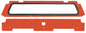 Rear Windshield Orange Rust Metallic