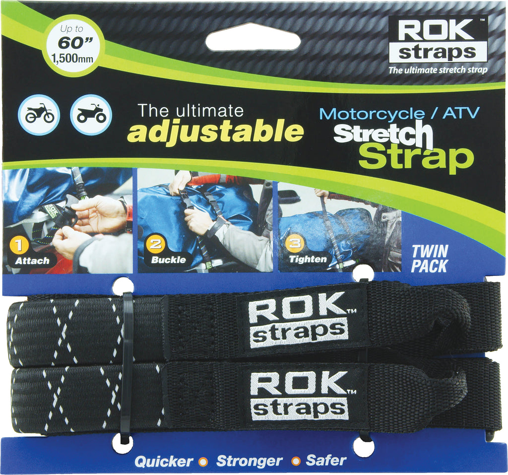 Motorcycle Strap Black/Reflective 18"X60"X1"