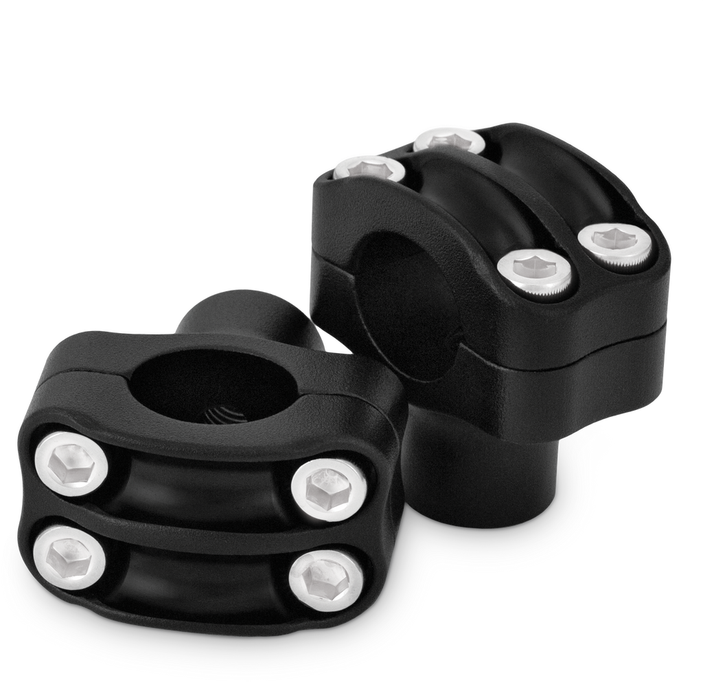 Reaper 1 1/2" Risers 1" Bar Set   Texture Black