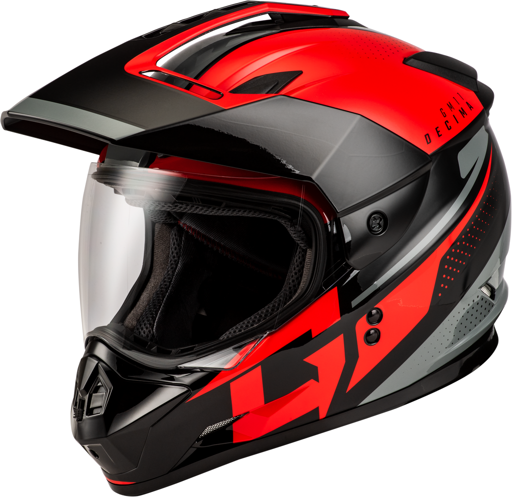 Gm 11 Decima Helmet Black/Red/Grey Xs