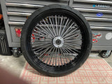 BIG SPOKE FRONT WHEEL PACKAGE BLACK/CHROME 21X3.5