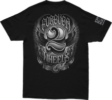 Load image into Gallery viewer, Two Wheels Tee Black Sm