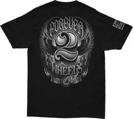 Two Wheels Tee Black Xl