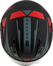Load image into Gallery viewer, Md 04s Sector Snow Helmet Matte Black/Red Xs
