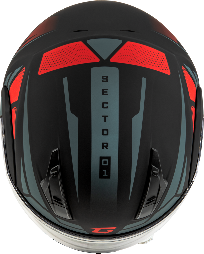 Md 04s Sector Snow Helmet Matte Black/Red 3x