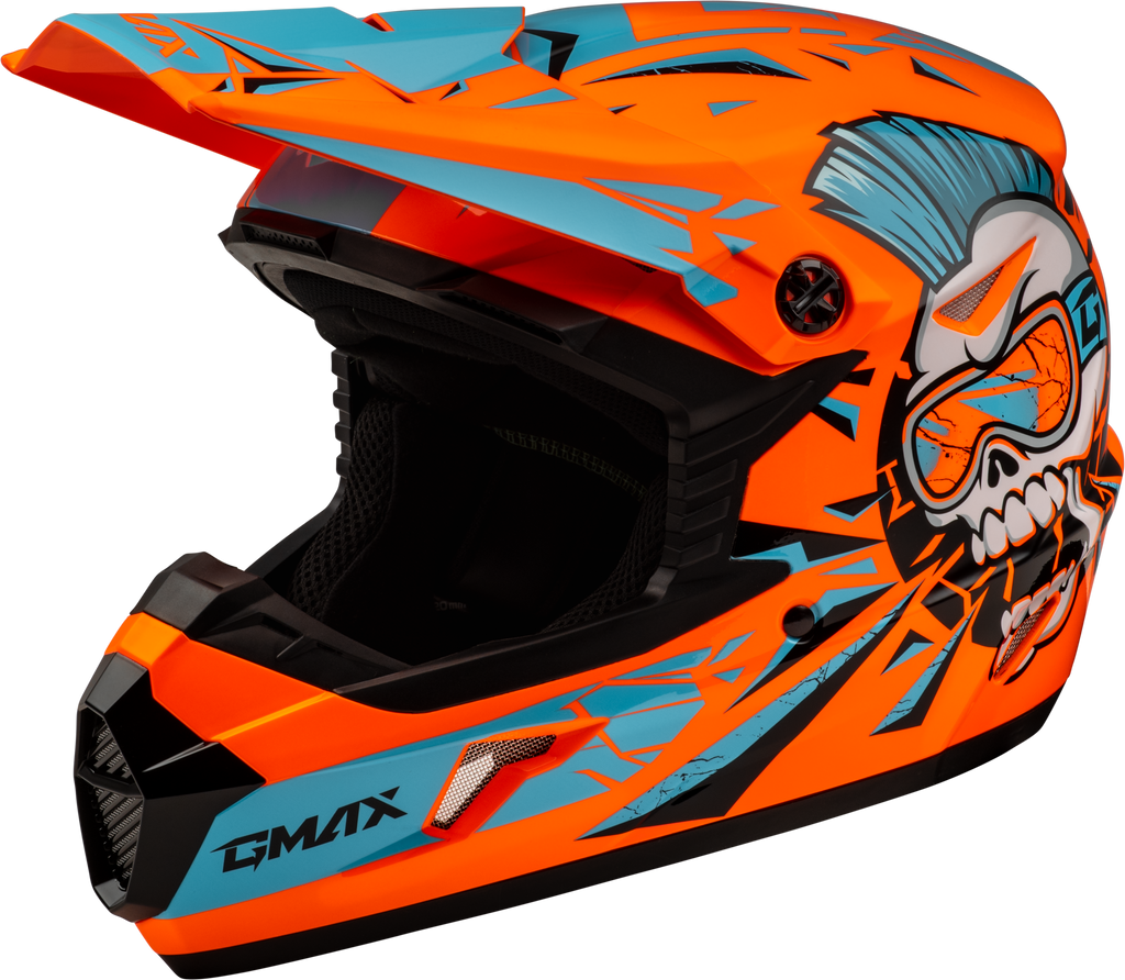 Youth Mx 46y Unstable Helmet Hi Vis Orange/Blue Ym