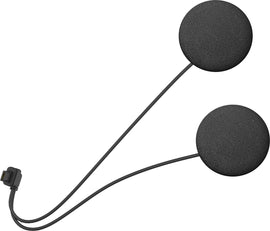 SENA 50s speakers with Harman Kardon sound system, showcasing sleek black design and premium audio quality.