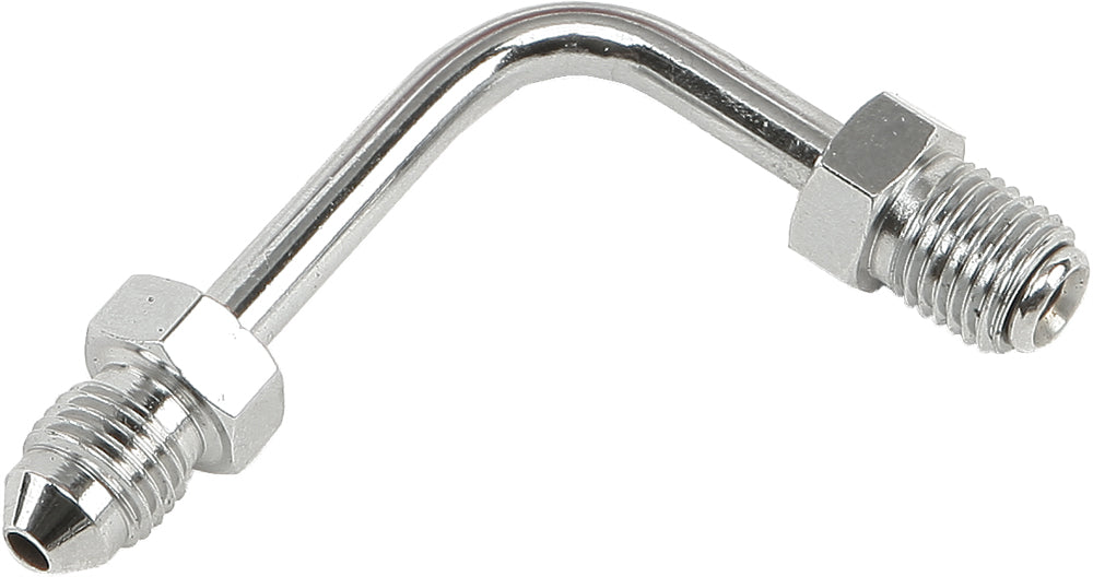 Jic To  3 Tube Adapter 90 Degree Short Stainless 3/8"