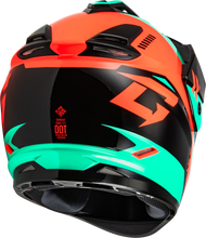 Load image into Gallery viewer, Gm 11s Ronin Snow Helmet Black/Aqua/Coral Md