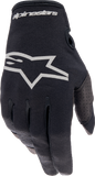 alpine star Radar Gloves Black/Brushed Silver Sm 482-9879S