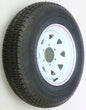 Trailer Tire And Wheel Assembly White