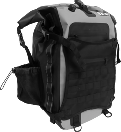 Rugged Motorcycle Tail Bag / Backpack 30l Black/Grey