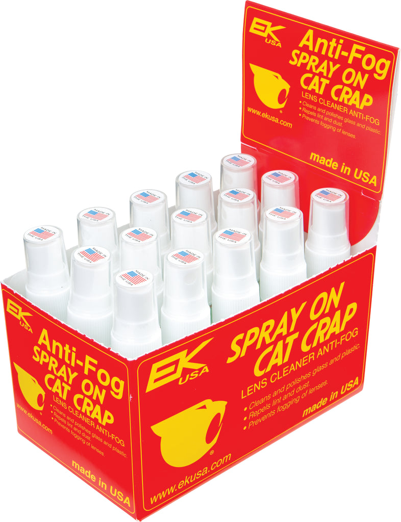 Anti Fog Lens Cleaner Spray On 1oz 15/Pk Display