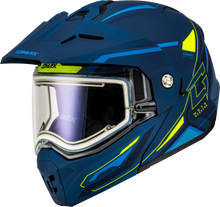 Load image into Gallery viewer, Md 74s Spectre Snow Helmet W/ Elec Shield Matte Blue/Grn Sm