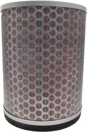 EMGO air filter showing a rectangular, pleated filter element designed for motorcycle or vehicle air intake systems.