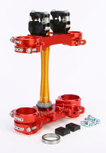 Load image into Gallery viewer, Rocs Tech Clamp Set Red Honda 22mm