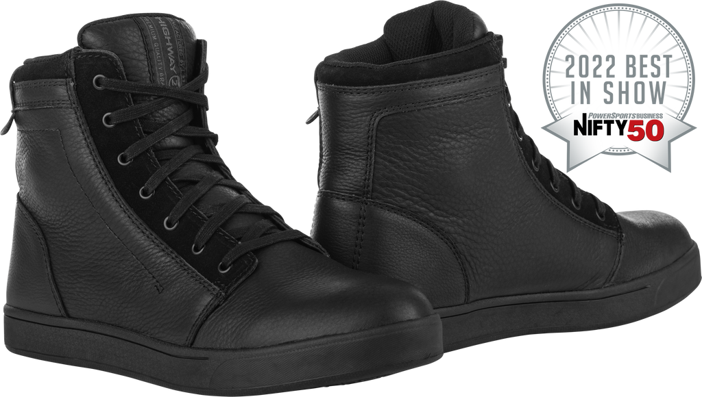 Axle Leather Waterproof Shoes Black/Black Sz 09