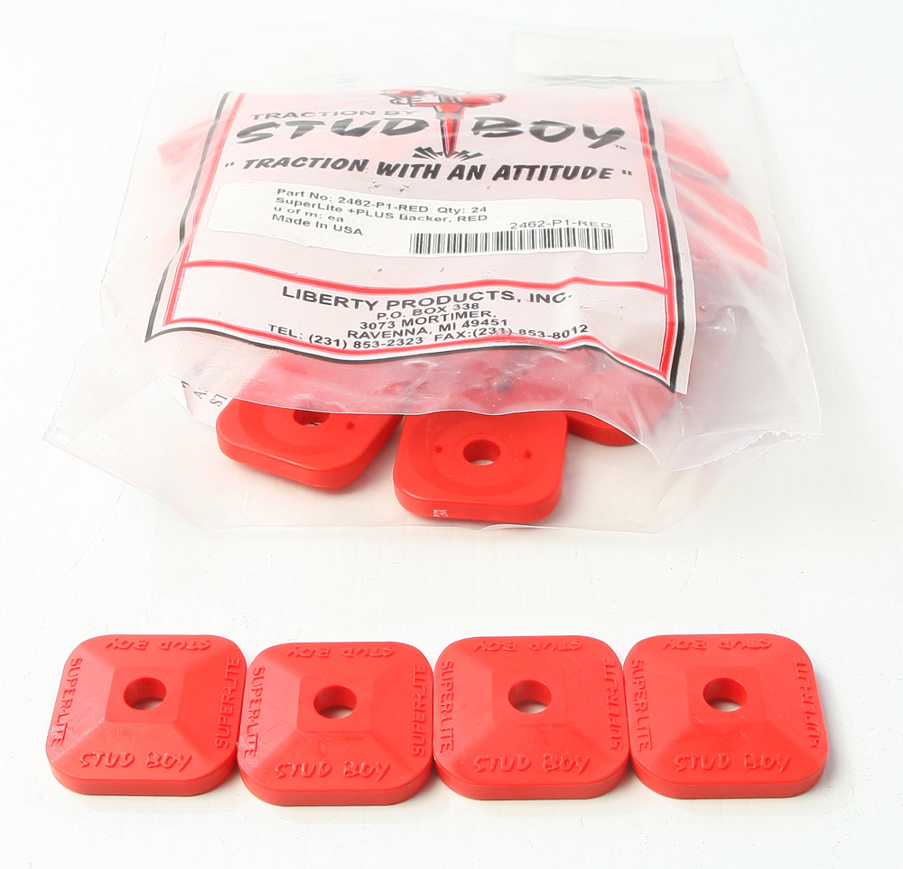 Super Lite Plus Backers Red 24/Pk
