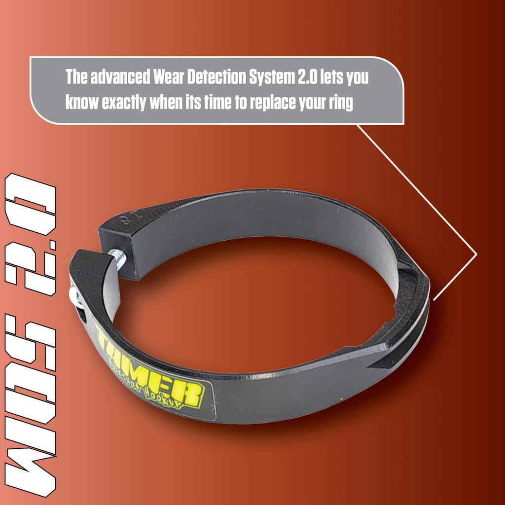 Black Tamer WDS 2.0 suspension ring from TAMER, shown in a close-up with a sleek, durable design.