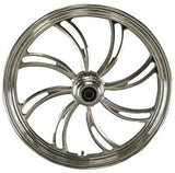 SWEPT SPOKE FRONT BILLET MAG WHEELS HARLEY DAVIDSON BAGGER MODELS 00-25