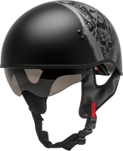Load image into Gallery viewer, Hh 65 Half Helmet Tormentor Naked Matte Black/Silver Xl