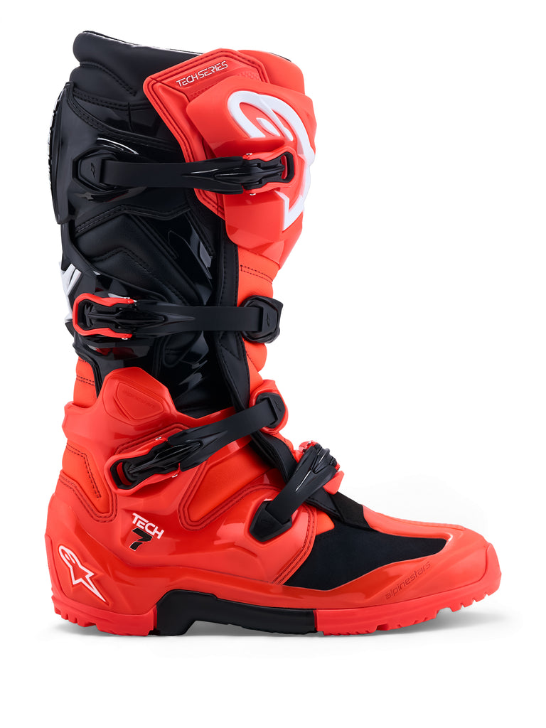 Tech 7 Enduro Boots Red Fluo/Blk 8