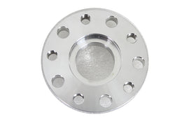 Polished 1/2 inch pulley spacer for drive line by York, shown in a close-up image highlighting its smooth finish and precise fit.