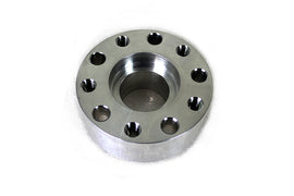 Polished 1-3/8 inch drive line pulley spacer by York, showing a shiny metal component for engine belt alignment.