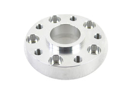 Polished York 7/8 inch drive line pulley spacer showing smooth metallic finish and precise dimensions.