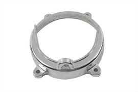 Polished belt drive alternator cover from York Drive Line, showcasing a sleek, shiny metal finish on a vehicle engine component.