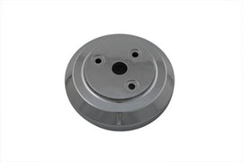 Chrome 3-Hole Clutch Dome for York Drive Line, featuring durable metal construction and precise fit for reliable clutch performance.