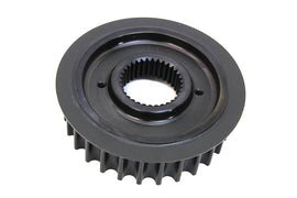 York 28-tooth drive line front pulley, metallic gear for mechanical systems, shown in the image.