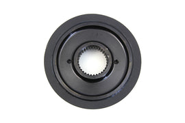 York 30-tooth front drive line pulley for machinery, showing the metal pulley with teeth and mounting hole in the image.