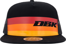 Load image into Gallery viewer, Sunday Stripe 2fifty Trucker Black Snapback Hat