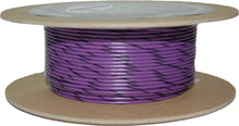 Load image into Gallery viewer, 100' Spool 20 Gauge Wire (Violet/Black Stripe)