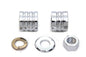 Front Axle Spacer Kit Groove Style Chrome