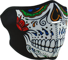 Load image into Gallery viewer, Neoprene Half Mask Muerte Skull
