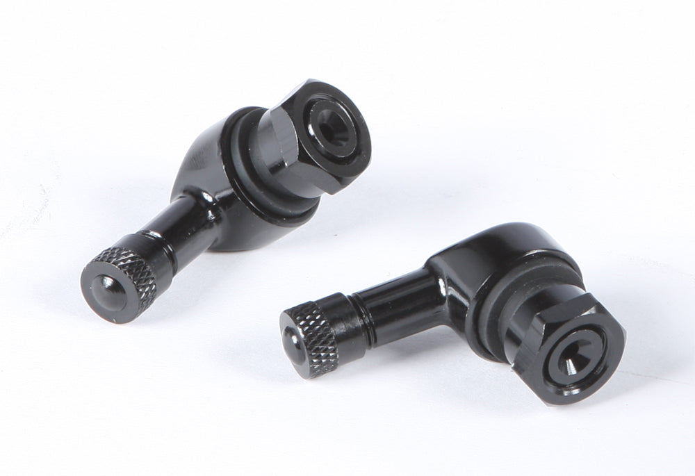 90/90 Degree Air Valve. 11.3mm Black