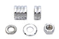 Front Axle Spacer Kit Groove Style Chrome