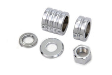 Load image into Gallery viewer, Front Axle Spacer Kit Groove Style Chrome