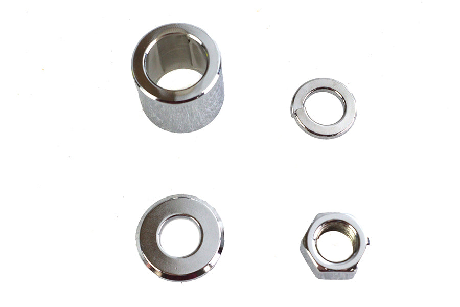 Front Axle Spacer Kit Smooth Style Chrome