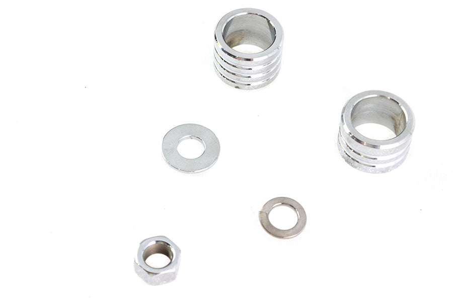 Chrome Groove Style Front Axle Spacer Kit