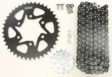 Load image into Gallery viewer, Sprocket/Chain Kit Stl/Stl 16/42t Sil Rx3 520 108l Blk