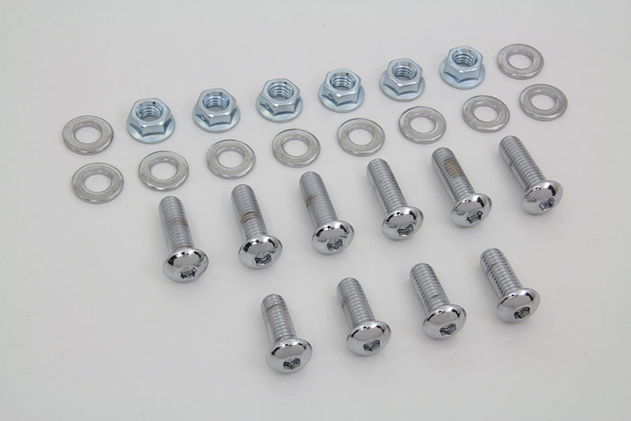 Rear Fender Strut Bolt Kit Chrome