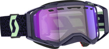 Load image into Gallery viewer, Prospect Snwcrss Ls Goggle Drk Prpl/Mnt Grn Blue Chrome