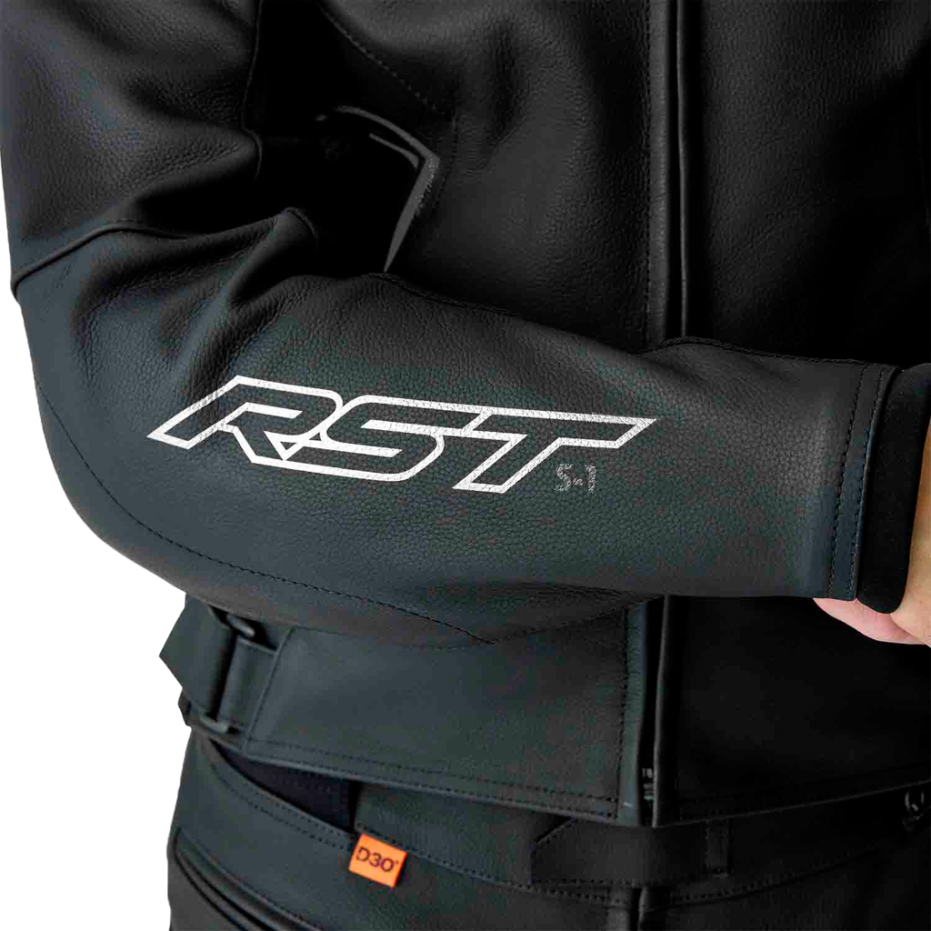 S1 D3o Leather Jacket Blk/Whi Xs